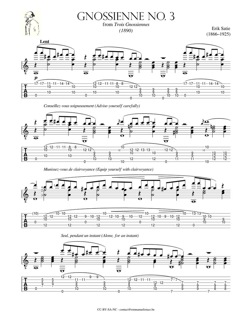 Erik satie guitar new arrivals