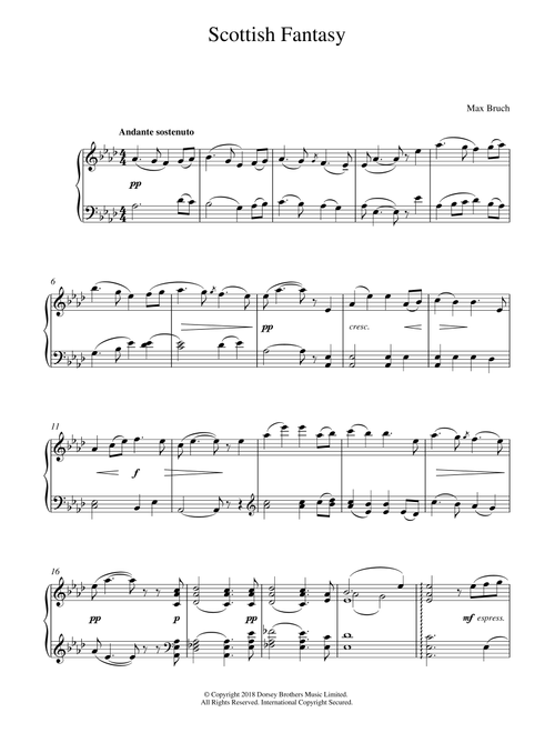 Scottish Fantasy, Op. 46 - Max Bruch (Piano Solo)