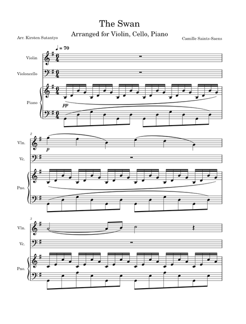 The Swan - Beginner Trio