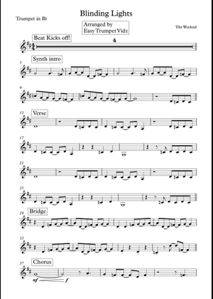 Play Official version of Blinding Lights Sheet Music by The Weeknd for ...