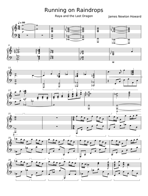Running on Raindrops - James Newton Howard