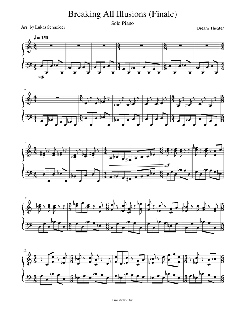 Breaking All Illusions Sheet music for Piano (Solo)
