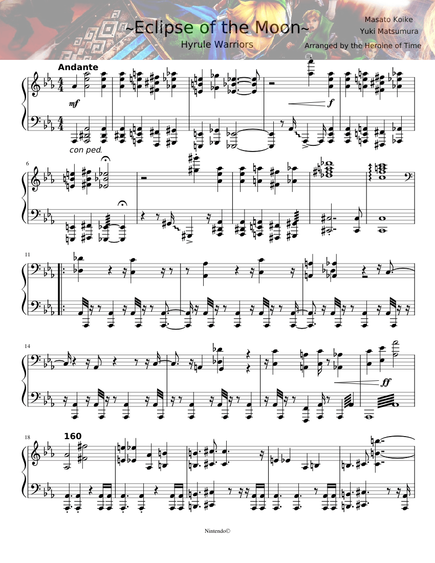 Eclipse of the Moon Sheet music for Piano (Solo) | Musescore.com Eclipse of the Moon Sheet music for Piano (Solo) | Musescore.com