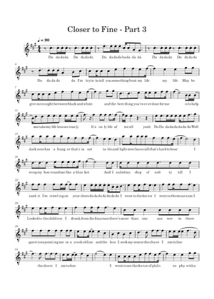 Closer to fine – Indigo Girls - Part 1 Sheet Music for Piano (Solo Closer to fine – Indigo Girls - Part 1 Sheet Music for Piano (Solo