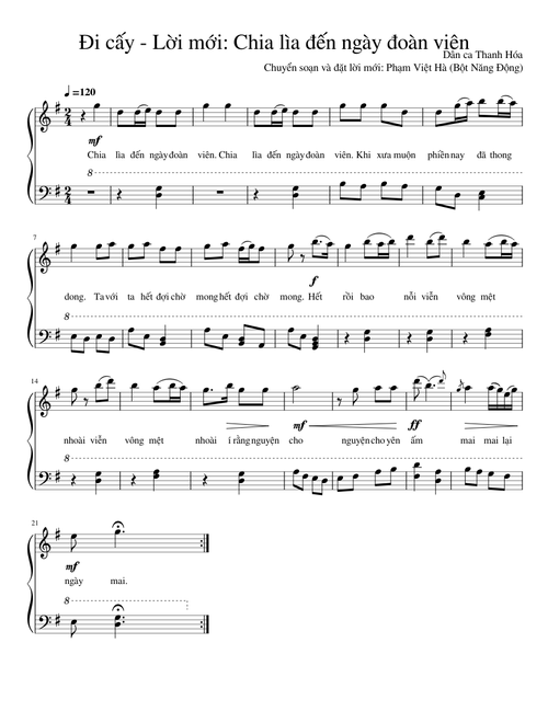 Đi Cấy (Dân ca Thanh Hóa) - Lời mới - Bột Năng Động