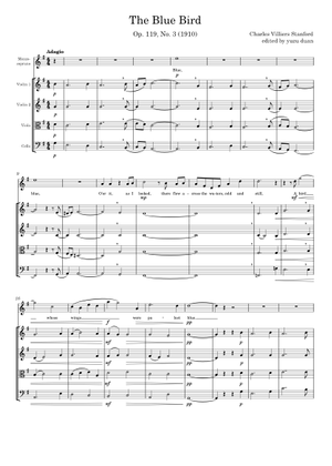 The Blue Bird – Charles Stanford Sheet Music for Bass guitar ...