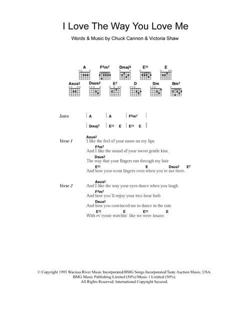 I Love The Way You Love Me - Boyzone (Guitar Chords-Lyrics)