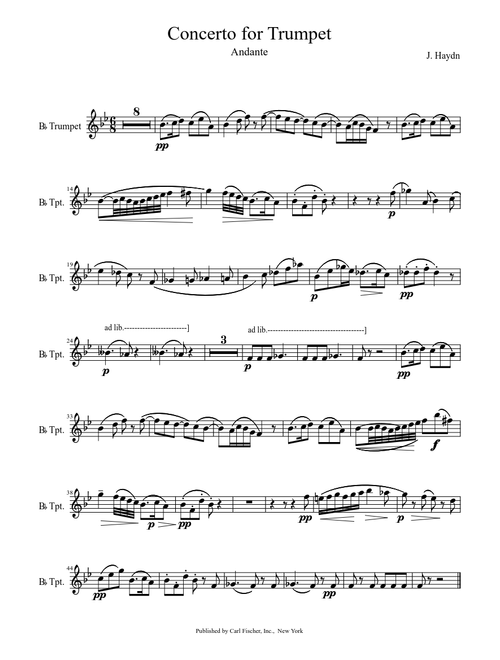 Haydn Concerto for Trumpet 