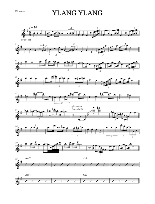Ylang Ylang – Fkj (ALTO SAX RMK)