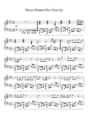 Never Gonna Give You Up - Rick Astley Arr. Esther Marotta (SPECIAL 1 ...