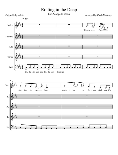 Rolling in the Deep Acapella