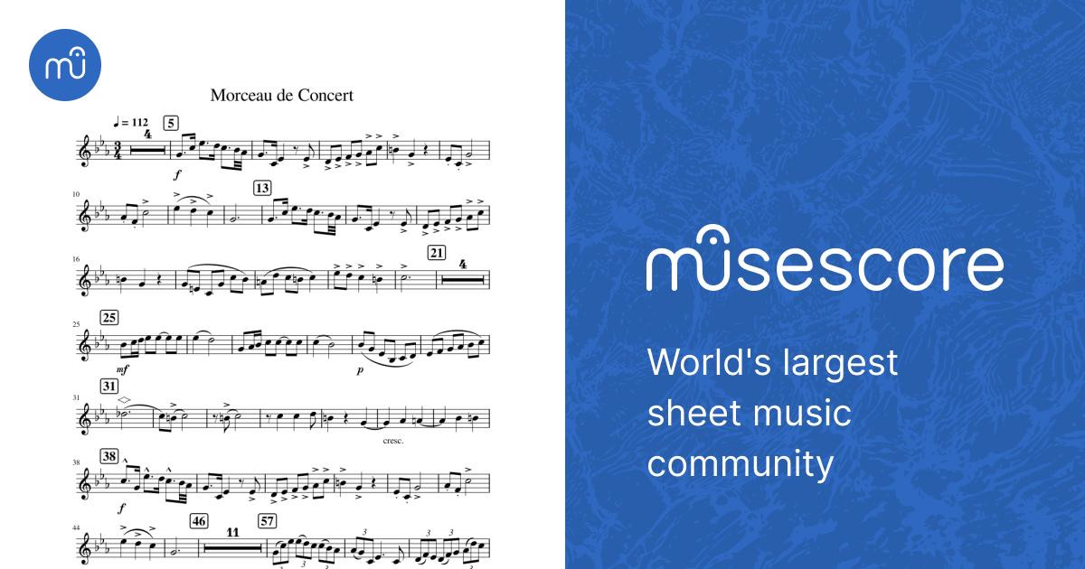 Morceau de concert, Op.94 – Camille Saint-Saëns Sheet Music for