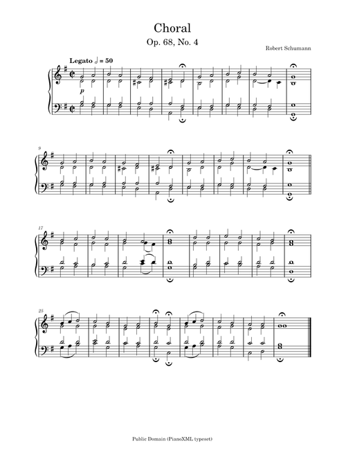 Schumann: Choral Op. 68, No. 4