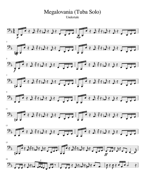 Megalovania (Tuba Solo)