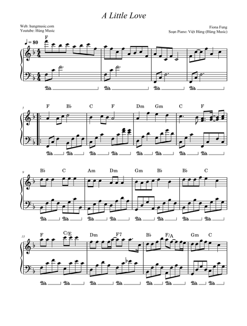 A little love Piano (Arr. Hung Music) - Hùng Music (Piano Solo)
