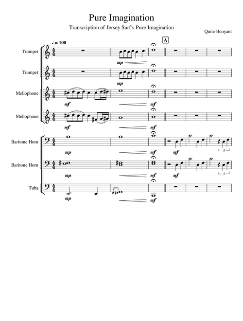 Pure Imagination - Jersey Surf DCI Arrangement