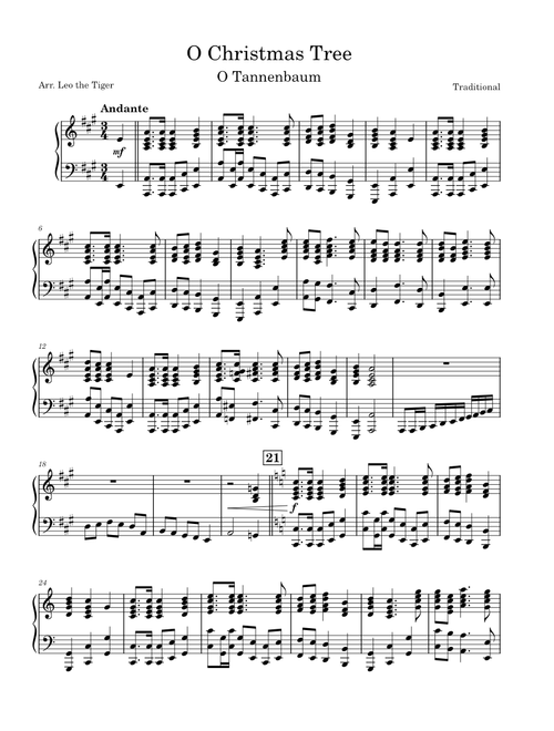 O Christmas Tree (O Tannenbaum) – Traditional German Carol