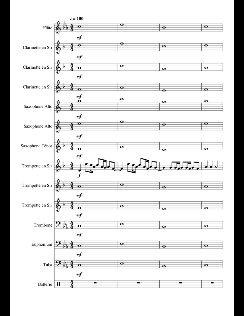 My Composition Sheet Music For Trombone, Euphonium, Tuba, Flute & More ...