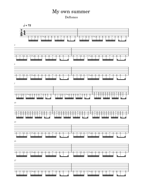 My own summer shove it – Deftones