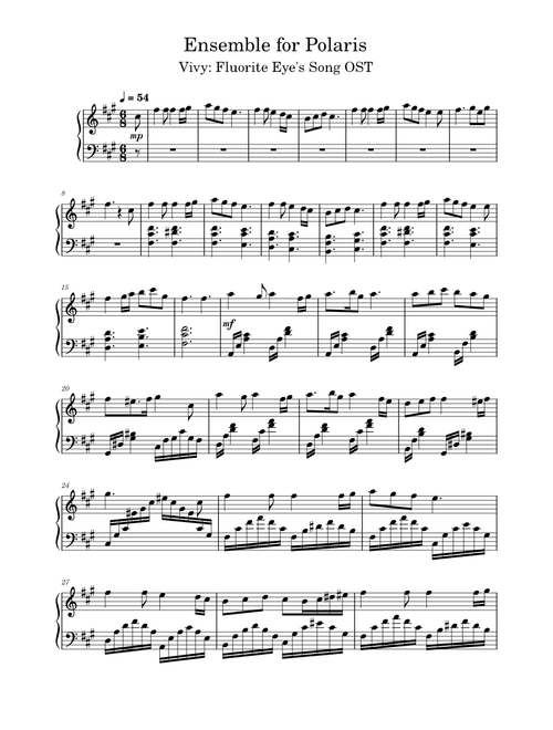 Vivy -Fluorite Eye's Song- ED - Ensemble for Polaris
