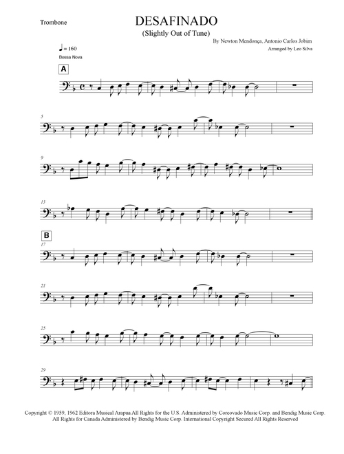 Desafinado (Arr. Leo Silva) - Antonio Carlos Jobim, Newton Mendonça (Trombone Solo)