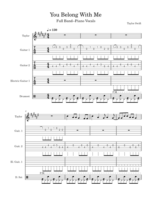 You belong with me – Taylor Swift