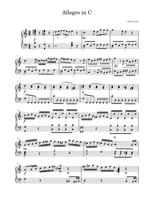 Allegro in C