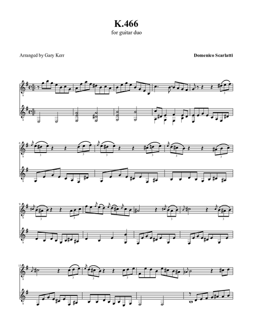 K.466 [Em], Domenico Scarlatti
