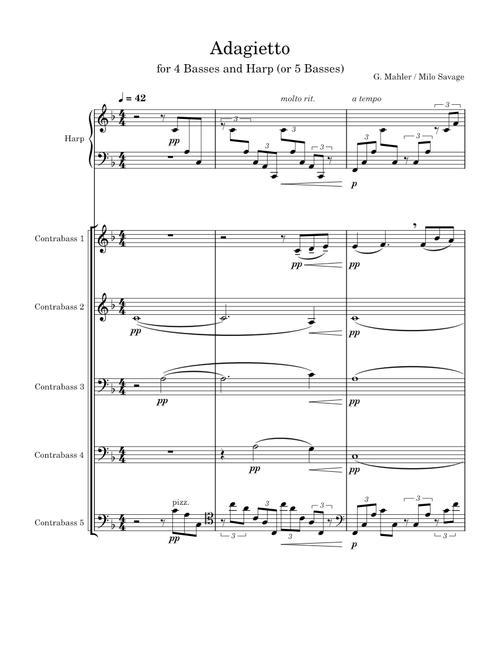 Adagietto (for bass ensemble)