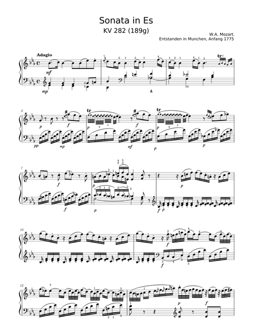 Piano Sonata No.4 in Eb, 1st movement - W.A.Mozart