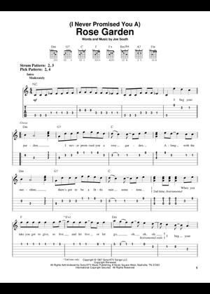 Play Official version of Rose garden Sheet Music by Lynn