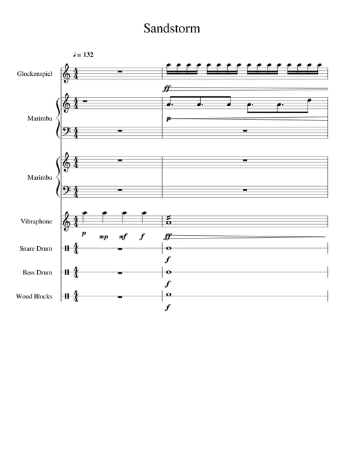 Sandstorm for Percussion
