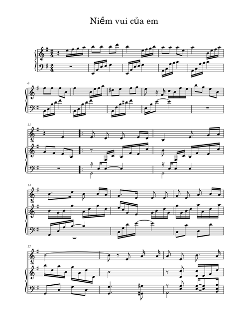 Niềm vui của em