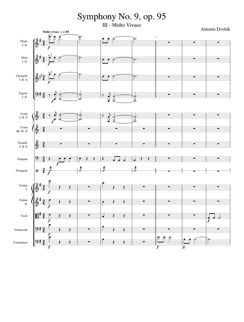 Dvořák : Symphony No. 9 ("New World"), III - Molto Vivace