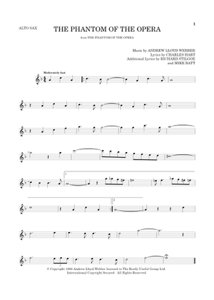 Play Official version of The phantom of the opera Sheet Music by