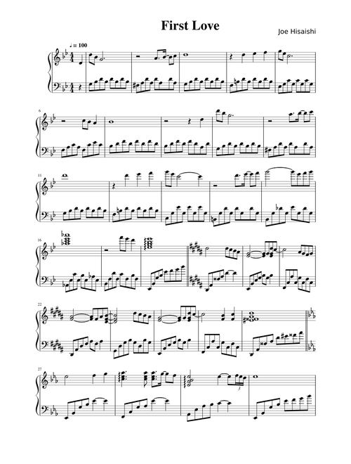 First Love by Joe Hisaishi