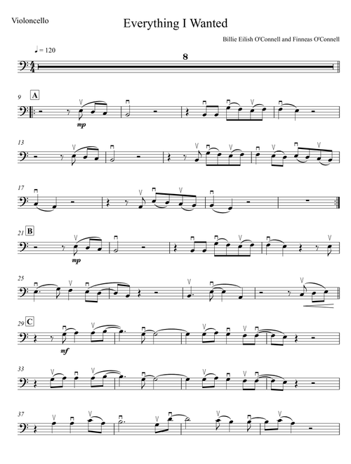 Everything I Wanted (Arr. Halley Feaster) - Billie Eilish (Cello Solo)