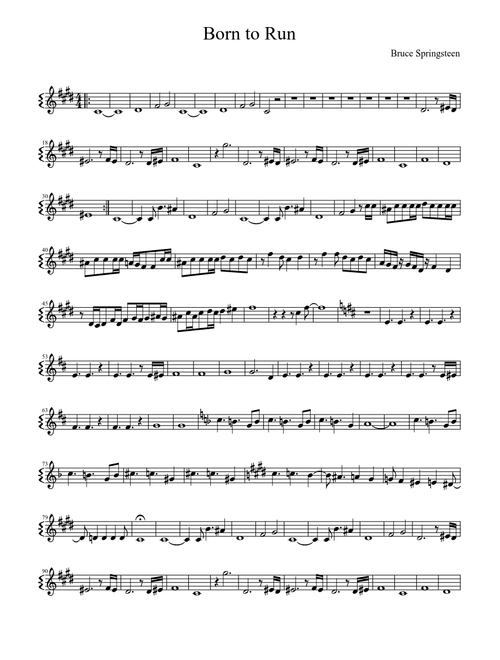 Born to Run (sax)