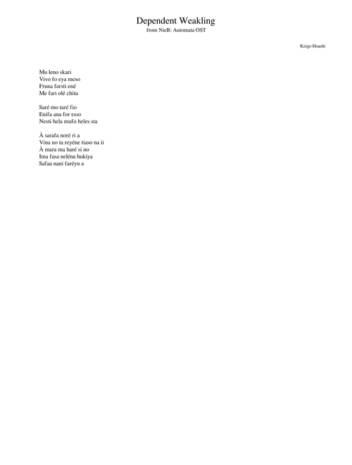 Dependent Weakling – Keigo Hoashi