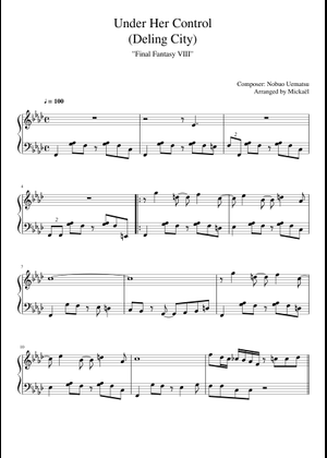 Final Fantasy VIII - Under Her Control (Deling City) Sheet