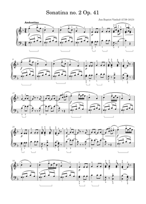 ヴァンハル：ピアノのための主題と変奏曲 ハ長調Weinmann XIVa:16 ヴァンハル：ピアノのための主題と変奏曲Op.45 W.XIVa:16 ヴァンハル