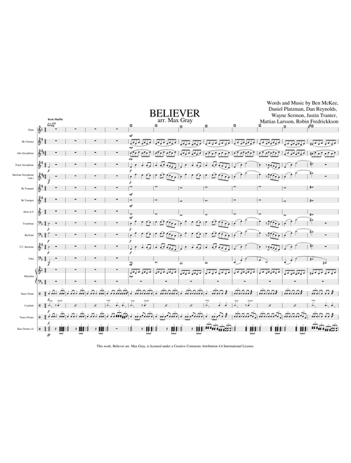 BELIEVER - Imagine Dragons (Marching Band)