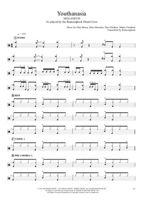 Free Youthanasia by Megadeth sheet music | Download PDF or print Free Youthanasia by Megadeth sheet music | Download PDF or print