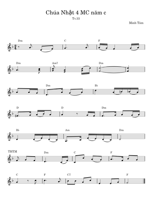 Chúa Nhật 4 MC năm c - Minh Tâm