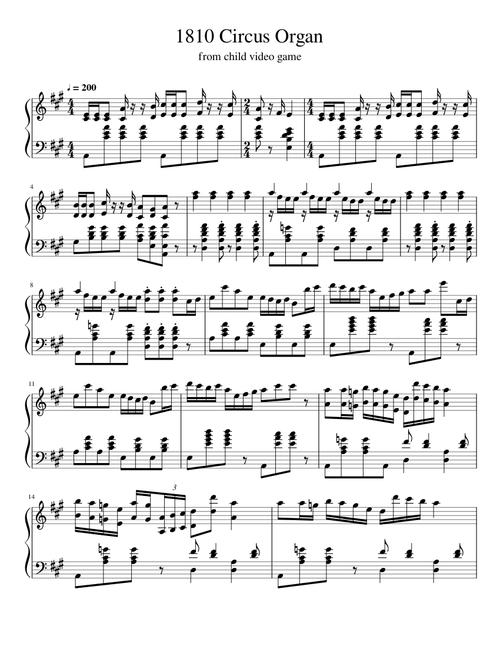 FNAF- 1810 Circus Organ