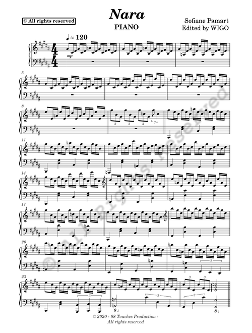 ₦𝛂𝕽𝚊- $⨏ℕ℮ ¶mⓇt - (Piano Solo Piece) - Nara