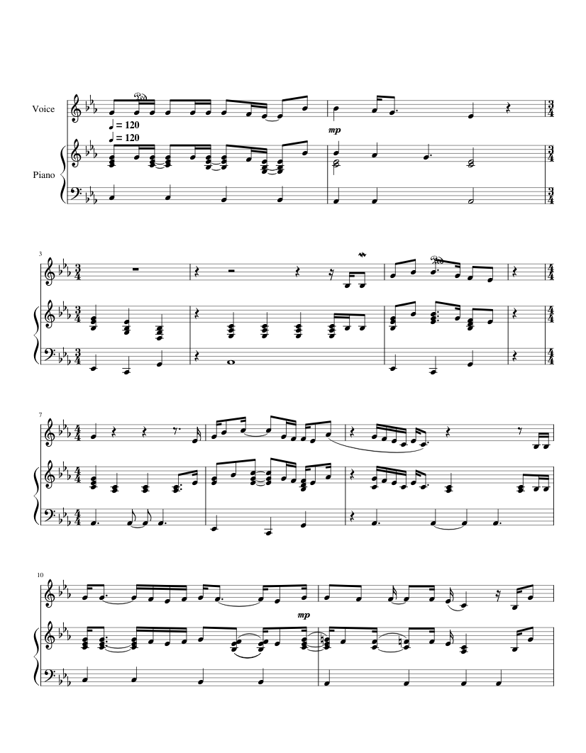 All I Want Sheet music for Piano, Vocals (PianoVoice)