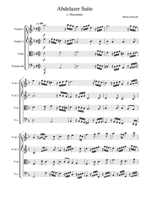 Henry Purcell: Abdelazer Suite - Ouverture