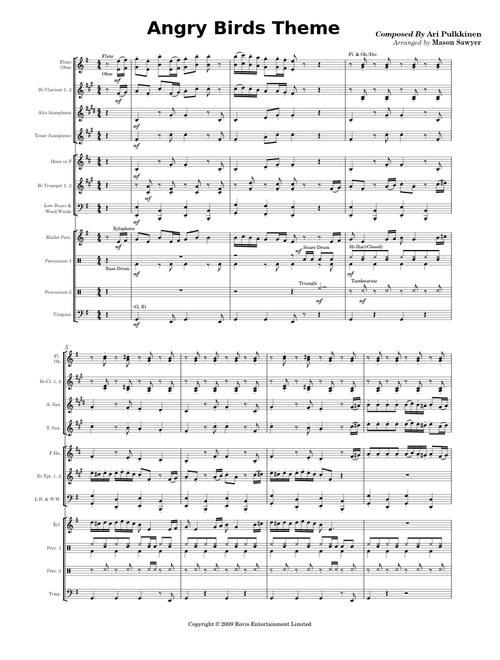 Angry Birds Theme – Ari Pulkkinen ANGRY BIRDS THEME