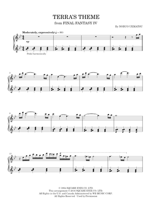 Final Fantasy VI Piano Collections Sheet Music with Chords for